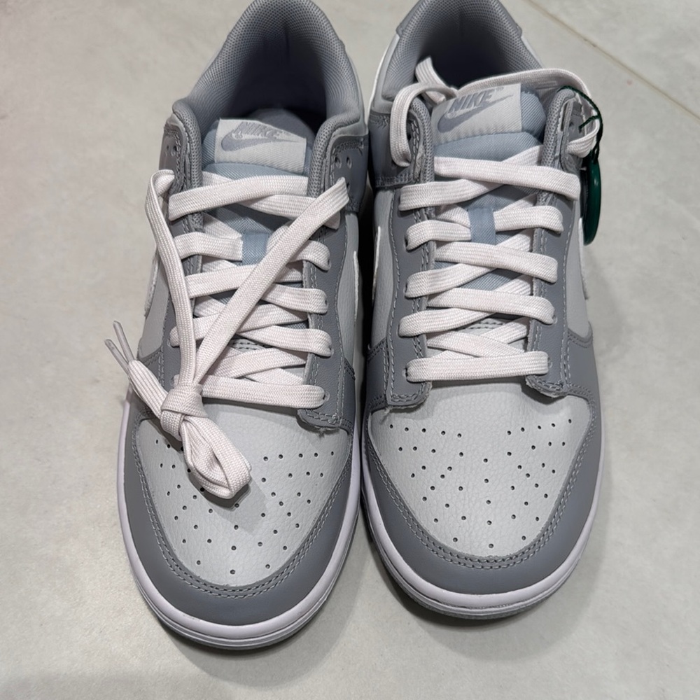 Nike Dunk Low Retro Gray and White Sneakers